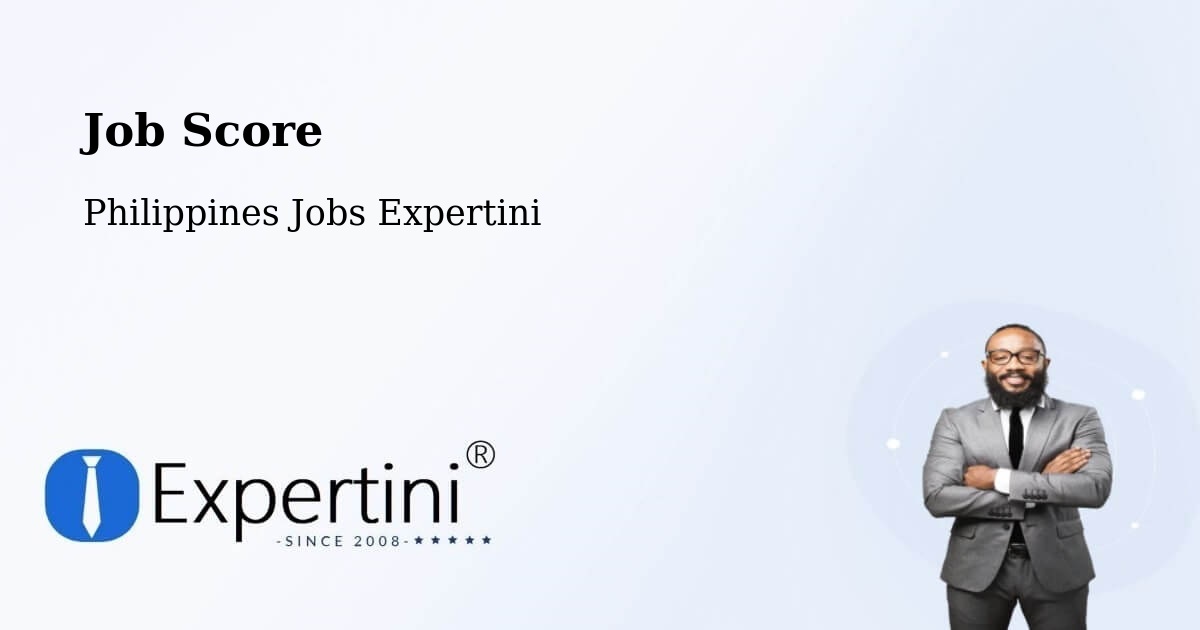 Job Score & Job Description Score Tool – Mati - Philippines Jobs Expertini